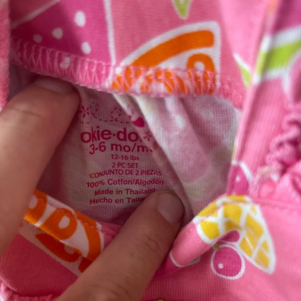 New With Tags, Baby Girls Okie-Dokie Dress With Bottoms Size 3-6 Months - Picture 4 of 4